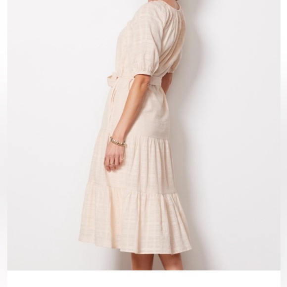 EVEREVE Carly S Midi Dress Tiered BLUSH NWT $108 Nwt - Picture 5 of 11
